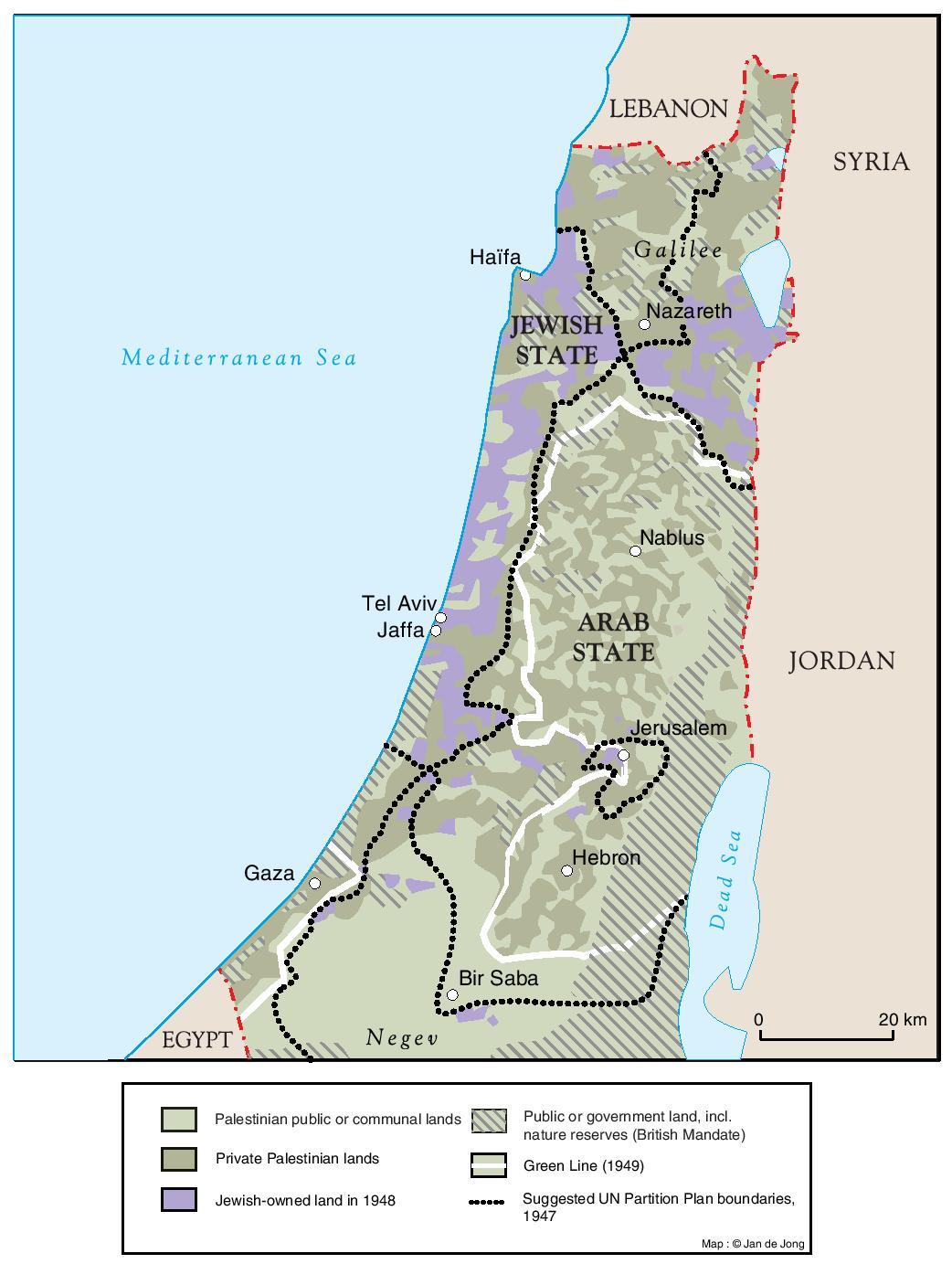 THE UNGA PARTITION PLAN, 1947 – THE 1948 WAR & THE 1949 ARMISTICE LINES